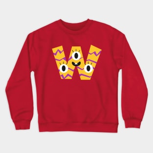 W Letter Crewneck Sweatshirt